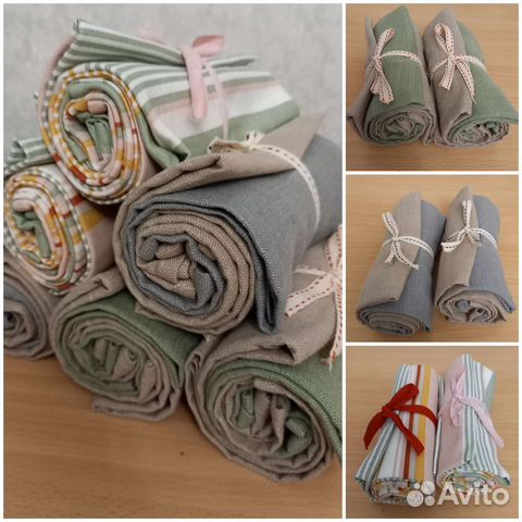 Полотенца кухонные не IKEA лен, хлопок