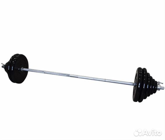 Штанги от 30кг до 170кг обрезиненные Антат