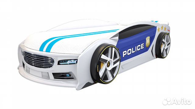 Кровать Ауди Полиция 2 с подъемным матрасом