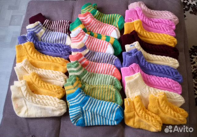 Вязаные носки для детей и взрослых