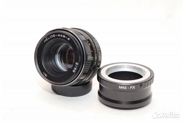 Гелиос 44М - 4 + переходник на Fujifilm