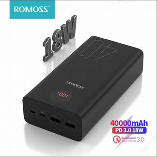 Power Bank Romoss Zeus 18w 40000 мАч