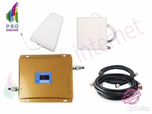Комплект усиления сотового сигнала 2g/3g 300