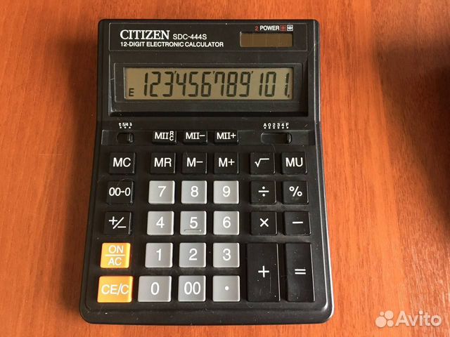 Citizen sdc 444s. Калькулятор Citizen SDC-444s