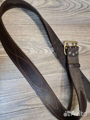 Ремень кожаный ручной работы