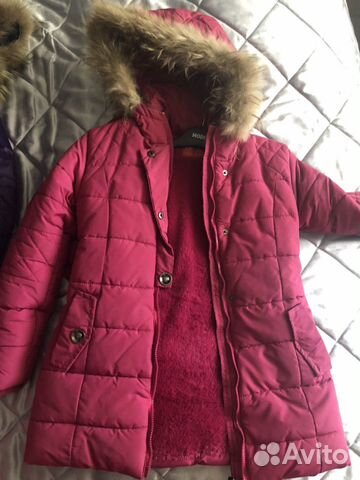 Пуховик, пальто для девочки, 7-10 лет
