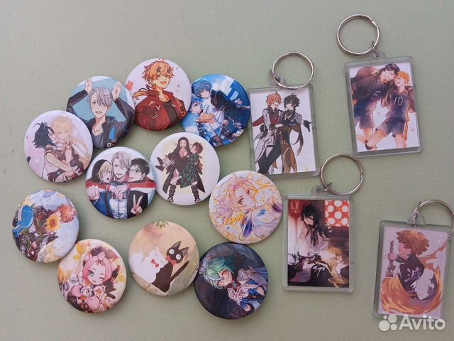 Значки и брелки аниме, геншин