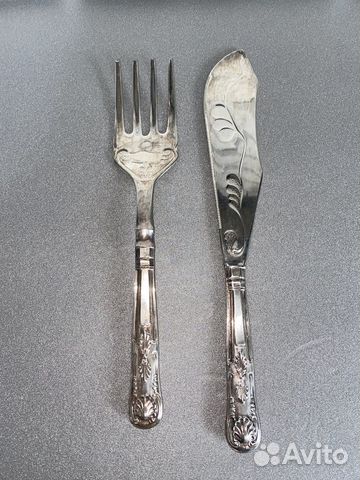 Набор столовых приборов для рыбы,Англия