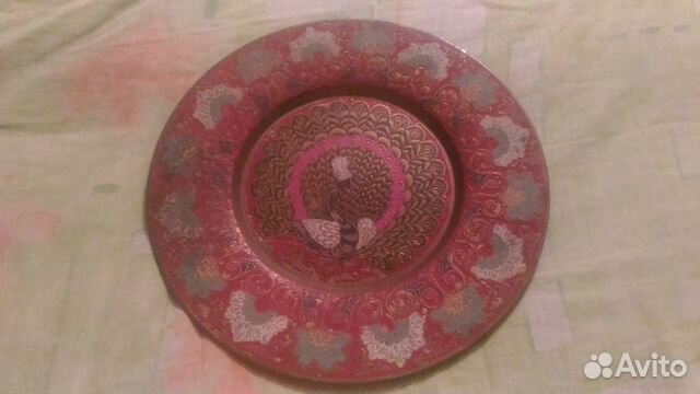 Латунная тарелка