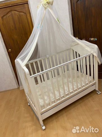 Детская кроватка Baby Italia Gioco Lux cо стразами