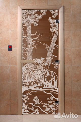 Двери в баню Стеклянные