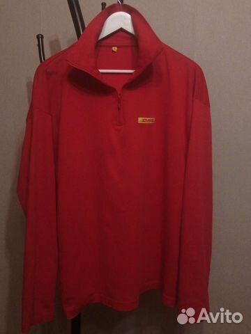Красная олимпийка DHL (кофта) оригинал