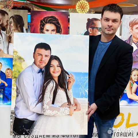 Портреты по фото на холсте в Барнауле