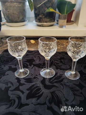 Хрустальные рюмки на ножке СССР