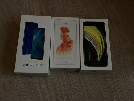 Коробки от айфонов и huawei