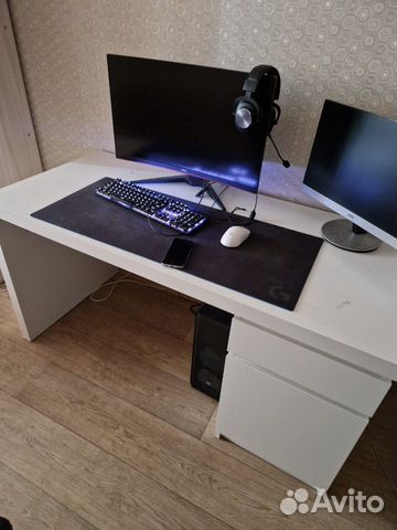 Компьютерный стол угловой икеа белый