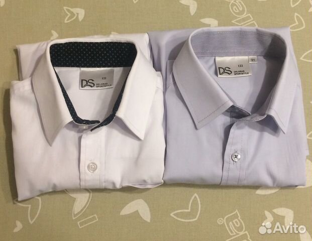 Рубашки классические (2 шт.), 122 р