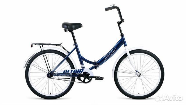 Велосипед altair city 24 тёмно-синий/серый