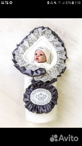 Одеяло-Комплект(конверт+бант) на выписку демисезон