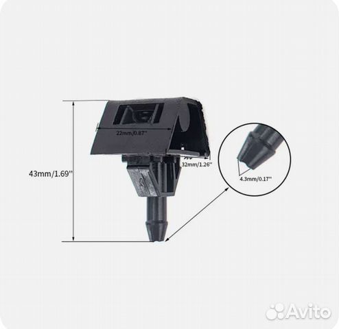 Форсунки лобового стекла Nissan Qashqai