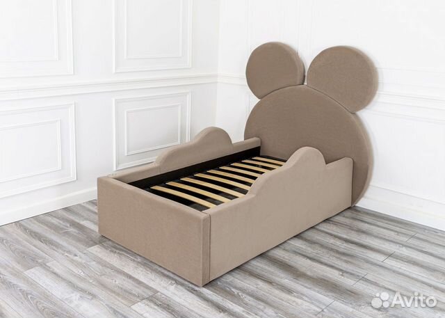 Кровать детская 80х160 Микки кофе