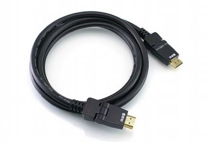 Hdmi-каб. 1.8 метра, v1.4, с поворотными штекерами