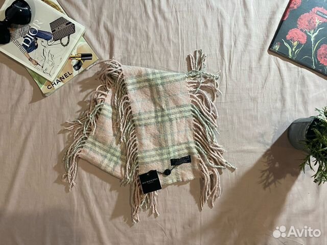 Шарф Burberry, оригинал (шерсть мерино, ангора)