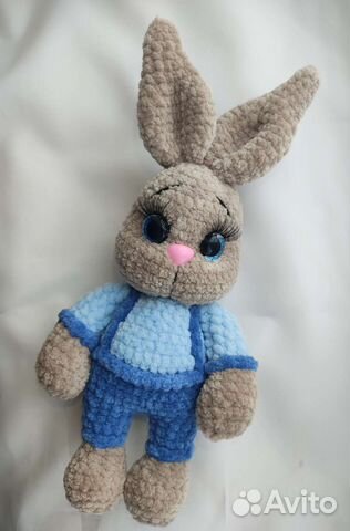 Плюшевый заяц. Зайчик-мальчик
