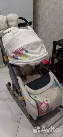 Детские санки коляска ника