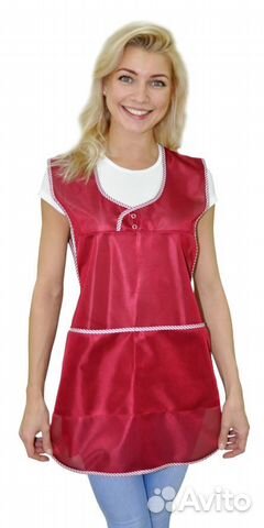 Фартук ivuniforma золушка нейлон бордо