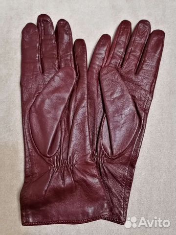 Перчатки женские кожаные новые