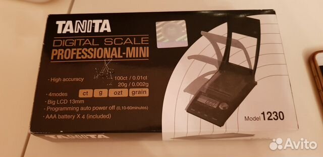 Продаю Ювелирные весы Tanita 1230 (100 сt)