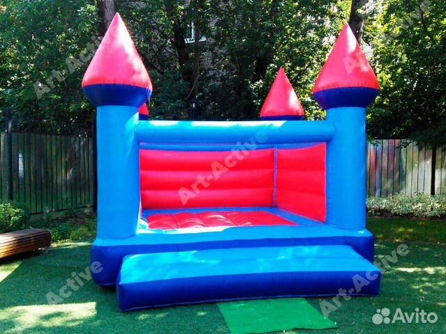 Аренда батута с горкой