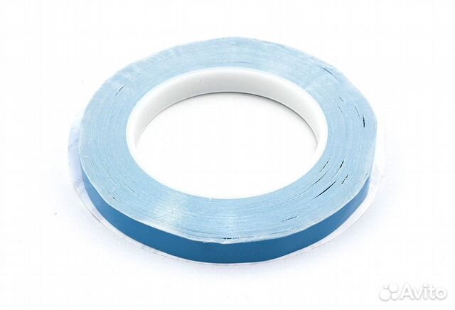 Синий двусторонний термоскотч 12 мм