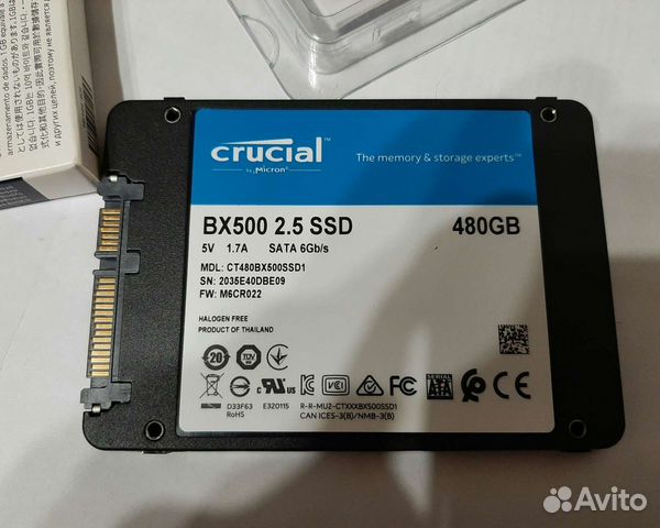 SSD 480Gb Crucial BX500