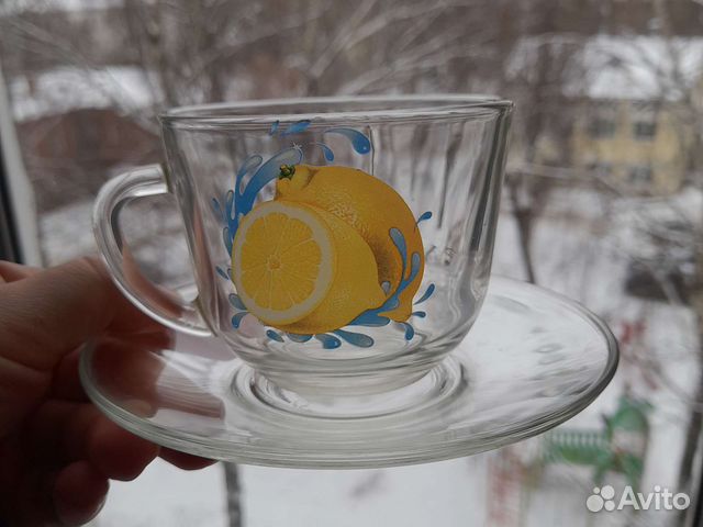 Набор посуды для чая или кофе, стекло