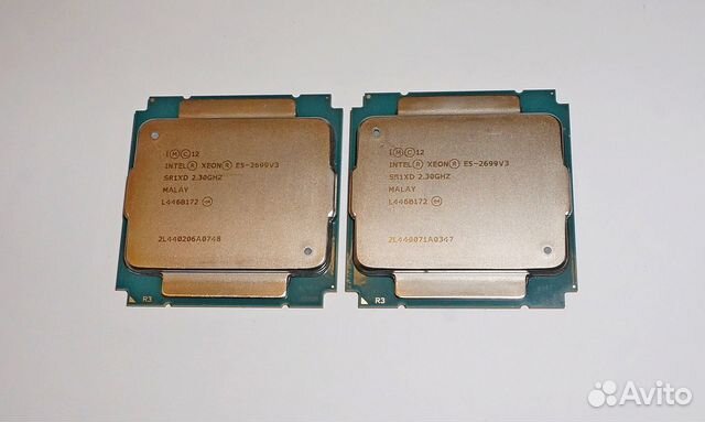 Xeon E5-2699V3 18/36 2шт Трейдин