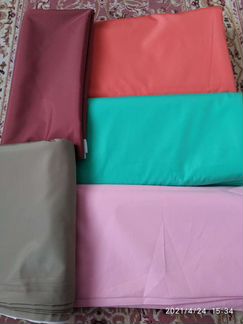 Ткани: плащевка, трикотаж, джинс, х/б, гипюр