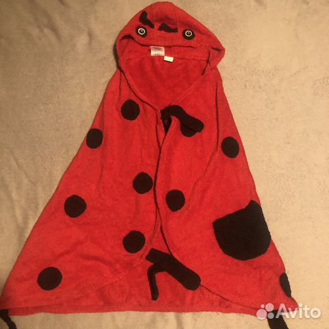 Полотенце-халат для девочки 3-6 лет