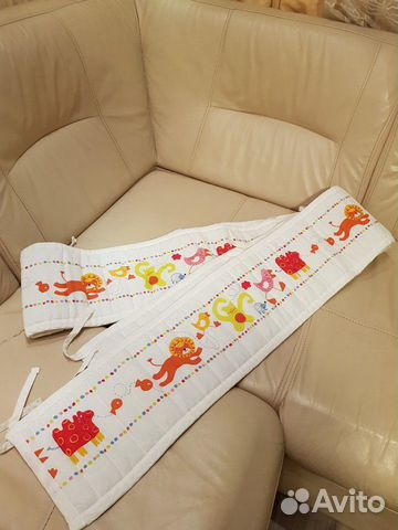 Бортик мягкий в детскую кроватку икея