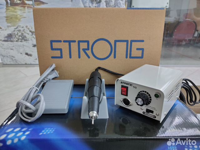 Аппарат для маникюра белый Strong 90, 65 Вт