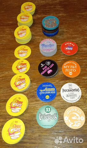 Фишки Сотки Кэпсы Чупа Кэпс и другие