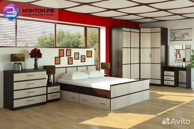 Спальный гарнитур Сакура №2 венге / лоредо