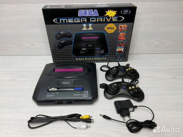 Сега sega mega drive II игровая приставка