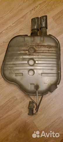 Bmw e60 задняя часть Глушителя