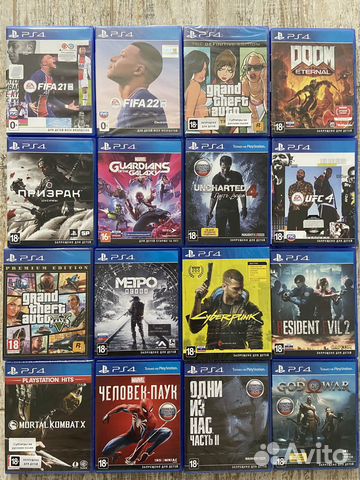 Игры для приставок ps4