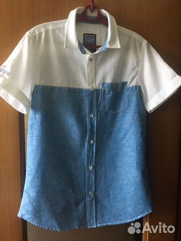 Рубашка льняная на подростка