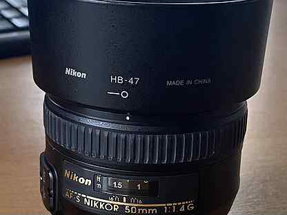 Объектив Nikon f 1.4G AF-S Nikkor 50mm