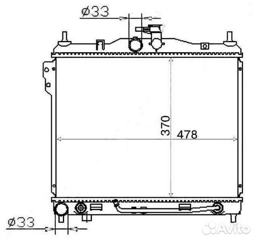 Hyundai 25310-1C100 Радиатор охлаждения двигателя