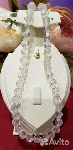 Старинные бусы чешский хрусталь